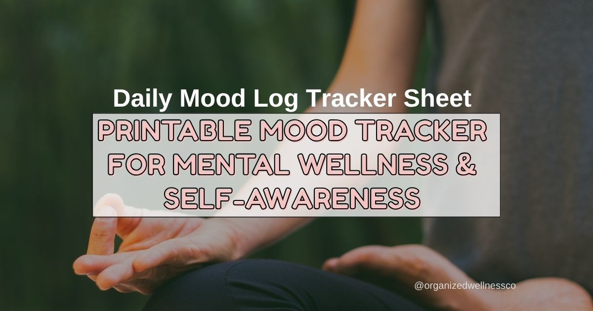Daily Mood Log Tracker Sheet – Printable Mood Tracker for Mental Wellness & Self-Awareness